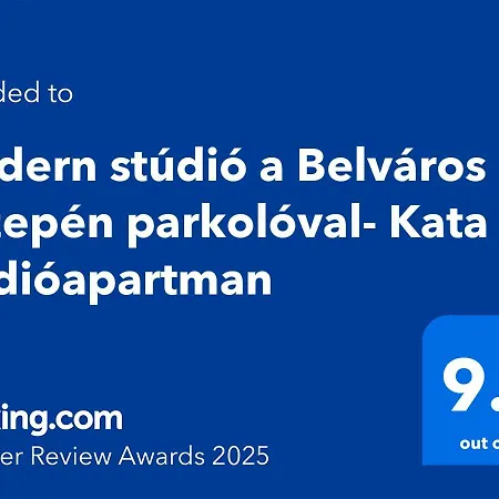 Modern A Belvaros Koezepen Parkoloval- Kata Studioapartman Apartment