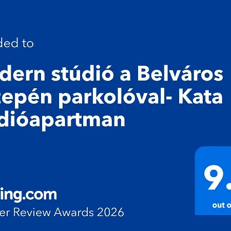 Apartmán Modern A Belvaros Koezepen Parkoloval- Kata Studioapartman Ráb